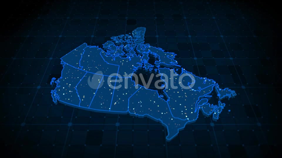 Canada Map Videohive 22365372 Motion Graphics Image 4