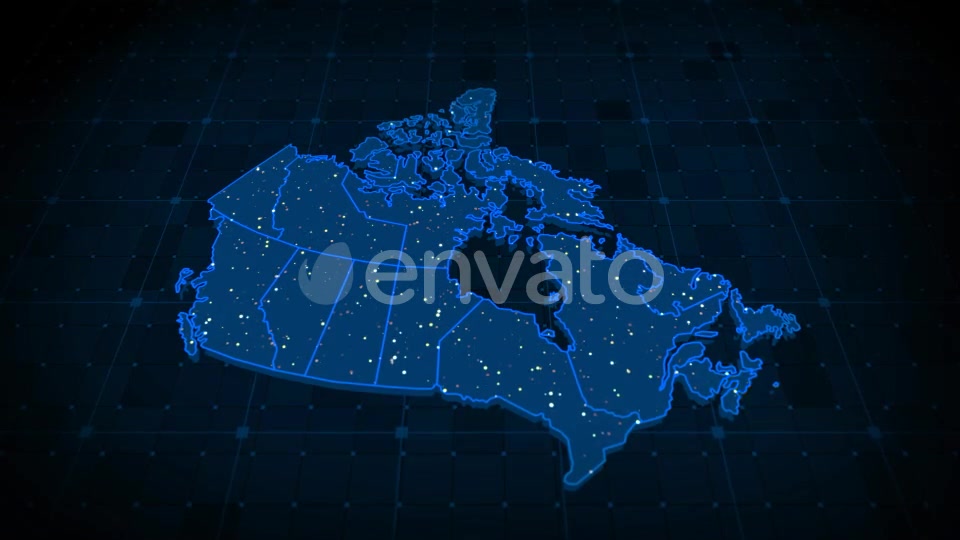 Canada Map Videohive 22365372 Motion Graphics Image 5