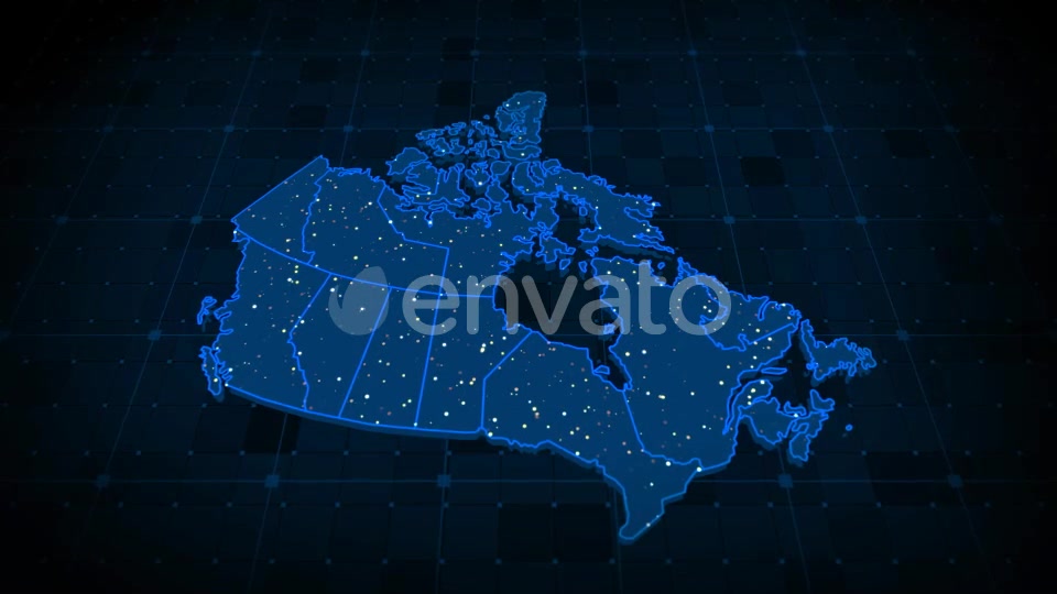 Canada Map Videohive 22365372 Motion Graphics Image 6