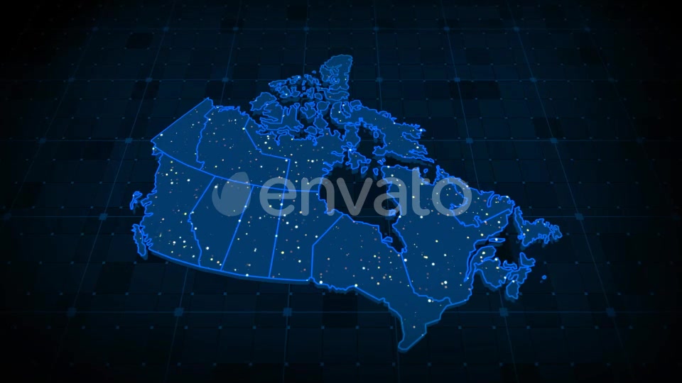 Canada Map Videohive 22365372 Motion Graphics Image 7