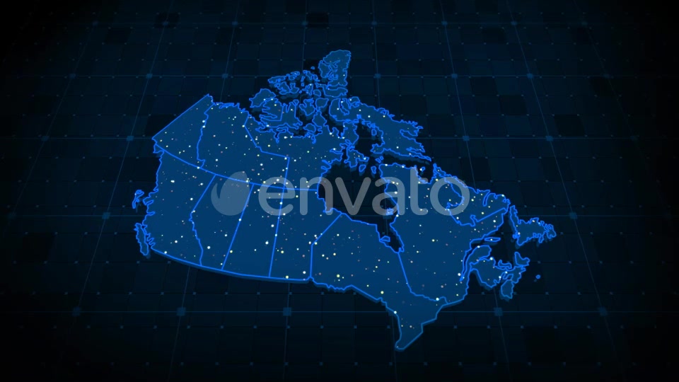 Canada Map Videohive 22365372 Motion Graphics Image 8