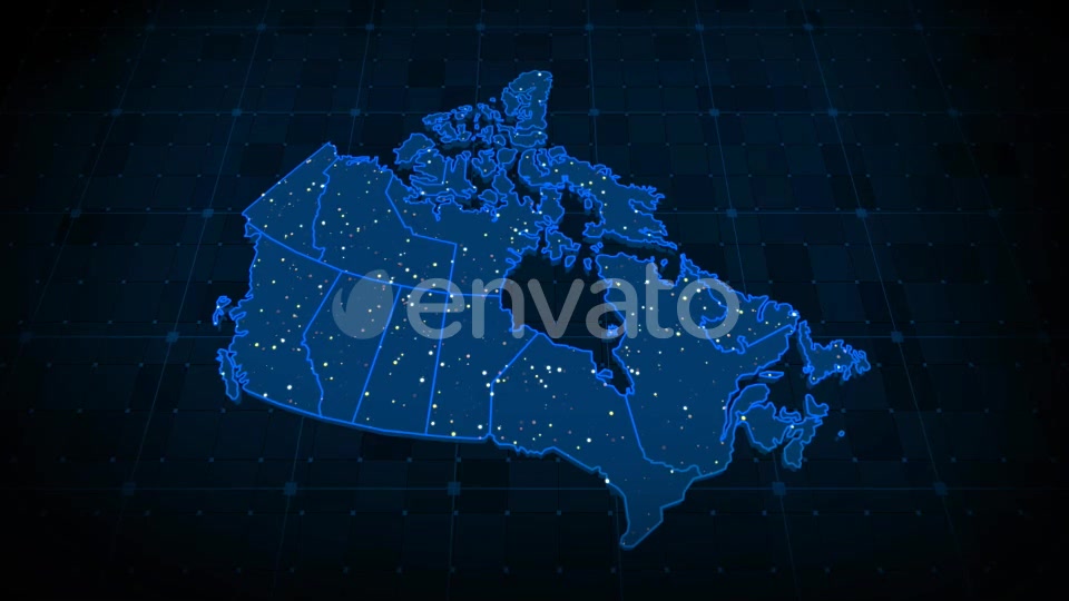 Canada Map Videohive 22365372 Motion Graphics Image 9
