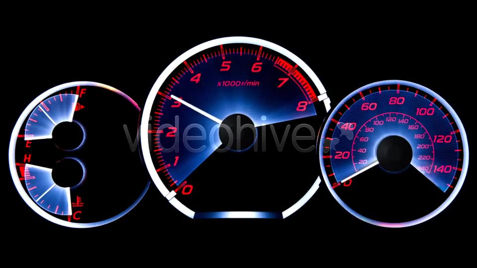 Car Acceleration. Dashboard Videohive 11460294 Motion Graphics Image 2