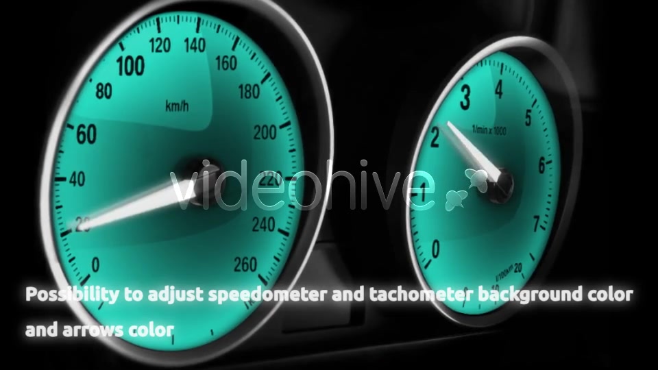 Car Acceleration Glowing Dashboards Videohive 6591307 Motion Graphics Image 12