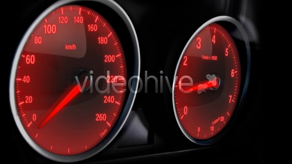 Car Acceleration Glowing Dashboards Videohive 6591307 Motion Graphics Image 2