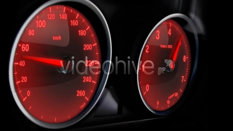 Car Acceleration Glowing Dashboards Videohive 6591307 Motion Graphics Image 3