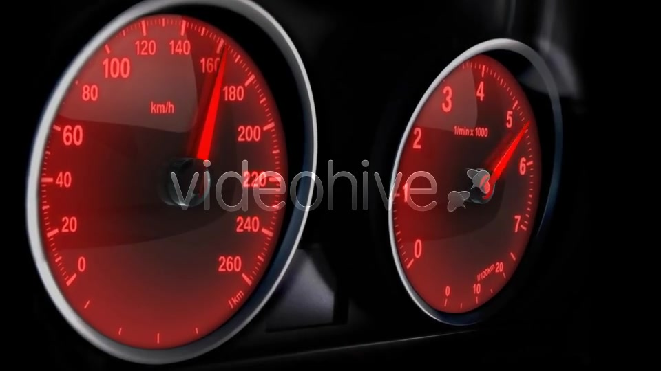 Car Acceleration Glowing Dashboards Videohive 6591307 Motion Graphics Image 5