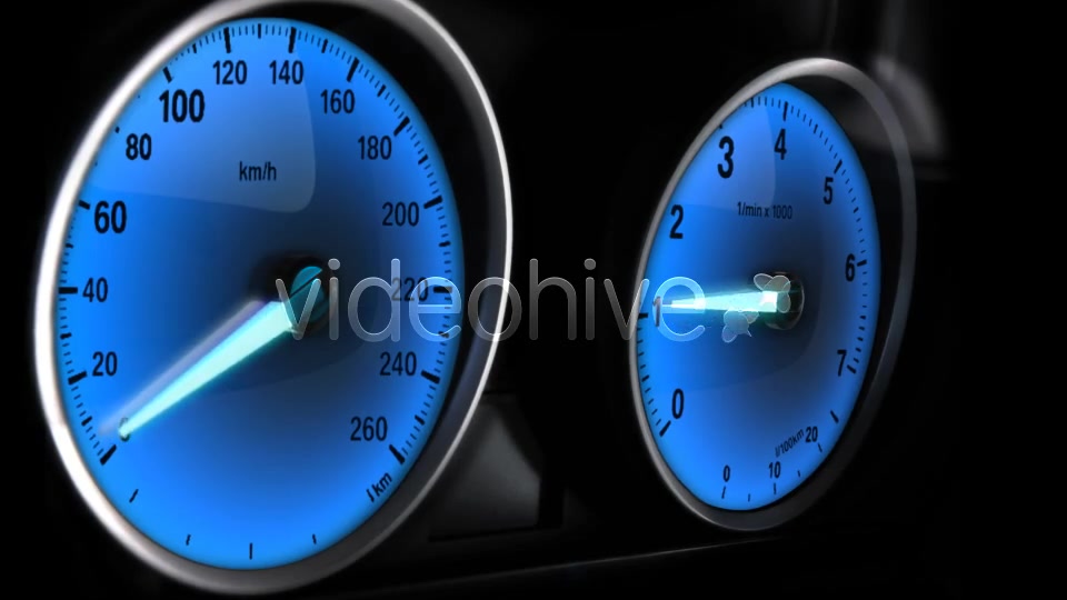 Car Acceleration Glowing Dashboards Videohive 6591307 Motion Graphics Image 7