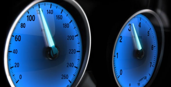 Car Acceleration Glowing Dashboards - Videohive Download 6591307