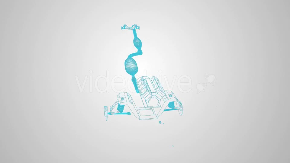Car Assembling From Parts Wireframe Videohive 21145539 Motion Graphics Image 1