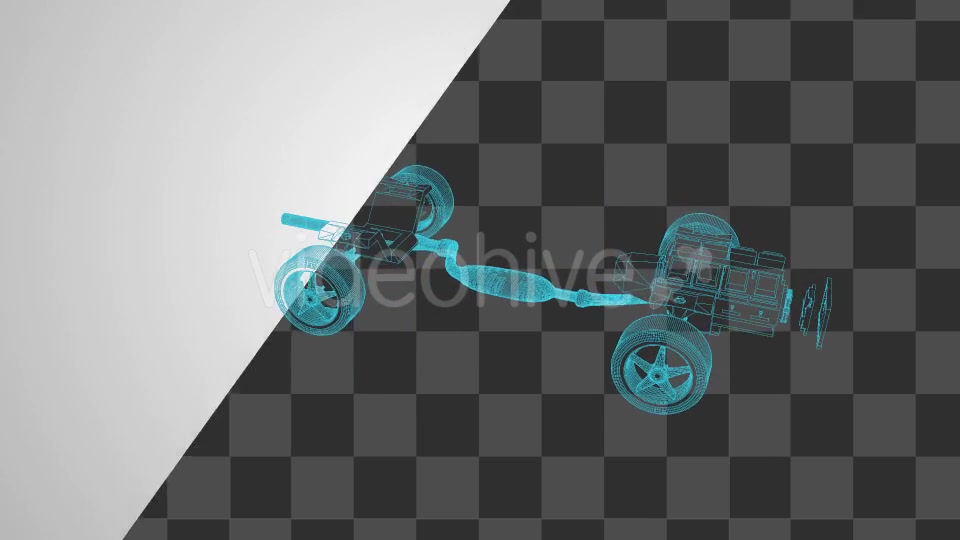 Car Assembling From Parts Wireframe Videohive 21145539 Motion Graphics Image 6