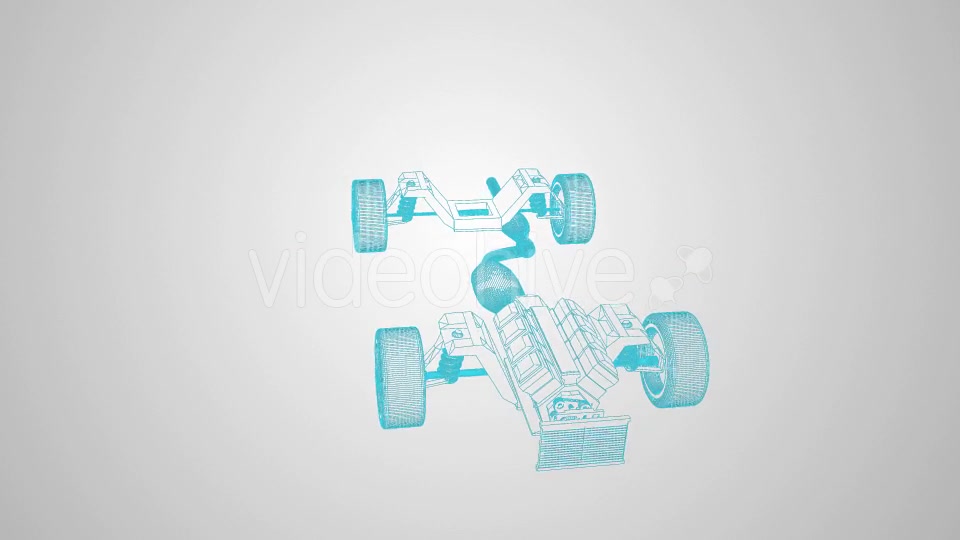 Car Assembling From Parts Wireframe Videohive 21145539 Motion Graphics Image 7