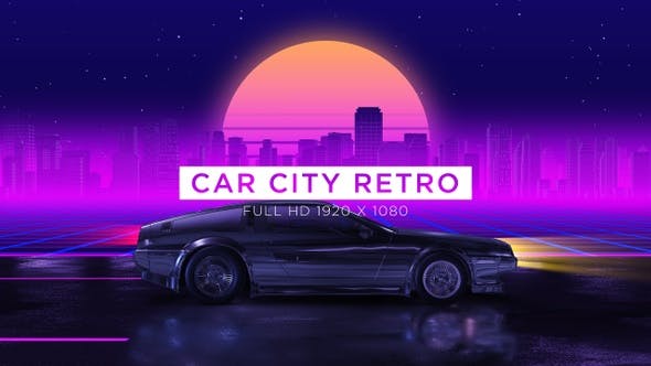 Car City Retro Trip 1 Vj Loops Background - 24593403 Download Videohive