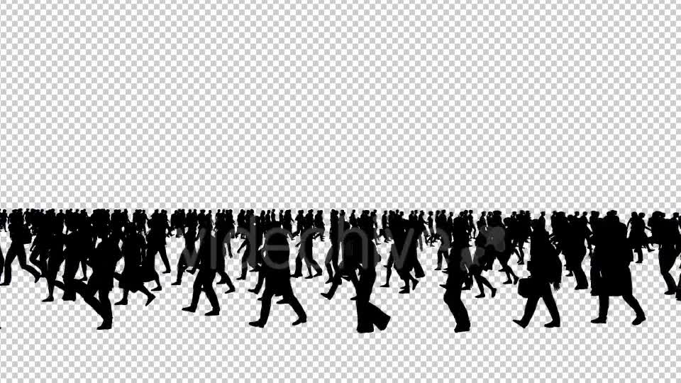 Career Race Walking Business People Videohive 19415888 Motion Graphics Image 1