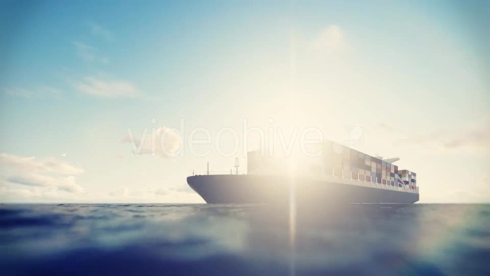 Cargo Container Ship Videohive 17600709 Motion Graphics Image 1