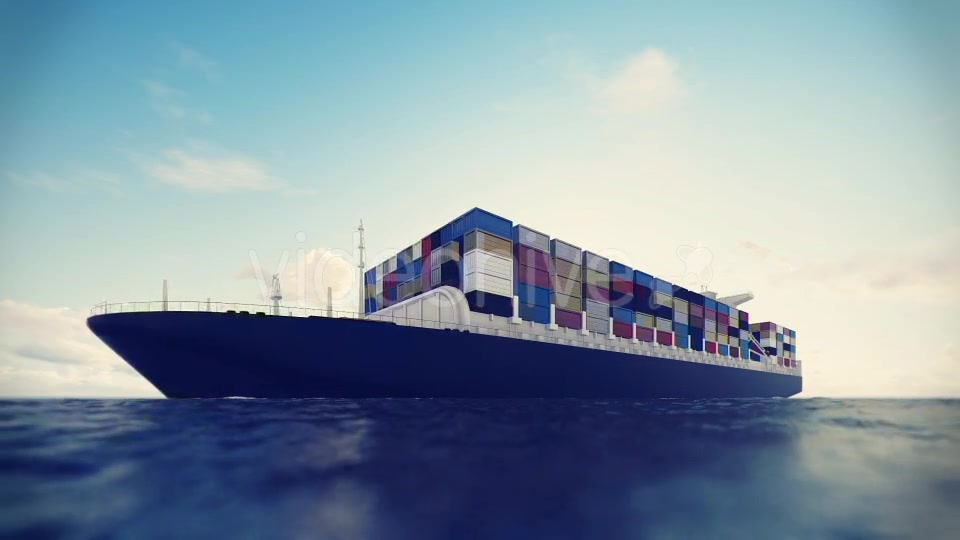 Cargo Container Ship Videohive 17600709 Motion Graphics Image 10