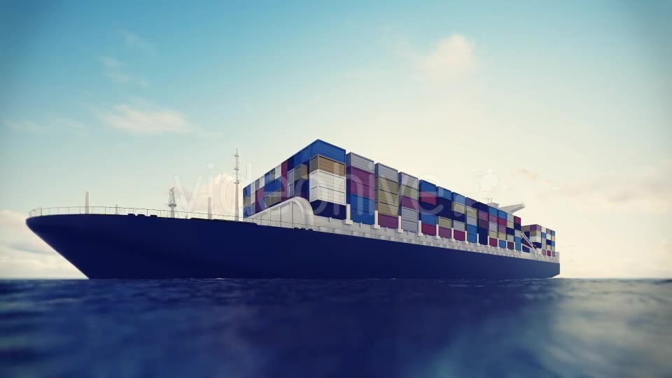 Cargo Container Ship Videohive 17600709 Motion Graphics Image 11