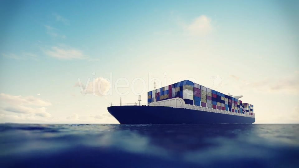 Cargo Container Ship Videohive 17600709 Motion Graphics Image 2
