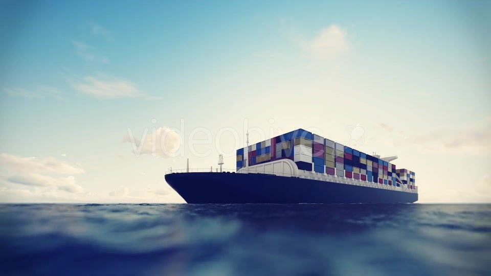 Cargo Container Ship Videohive 17600709 Motion Graphics Image 3