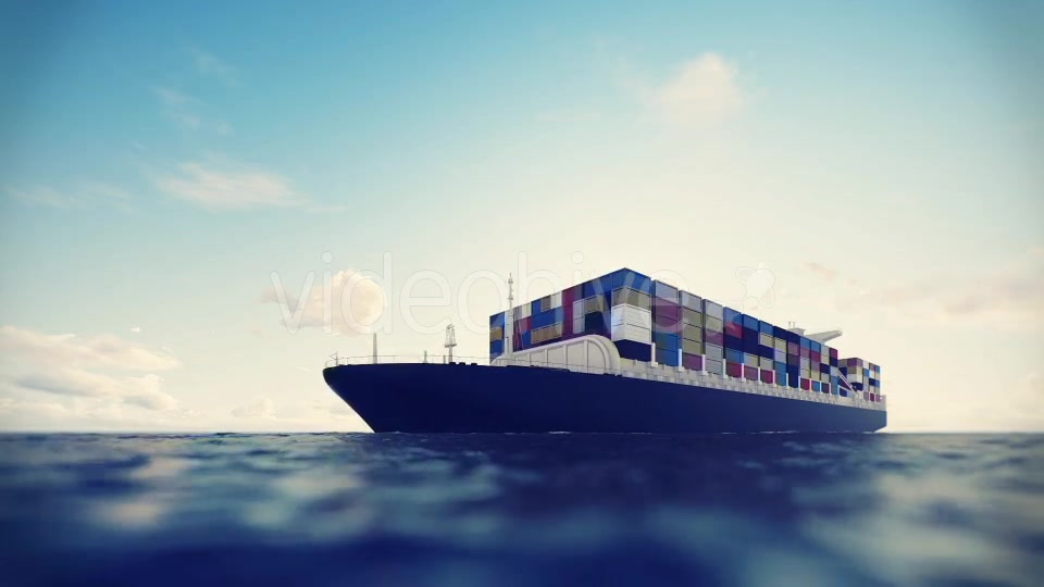 Cargo Container Ship Videohive 17600709 Motion Graphics Image 4