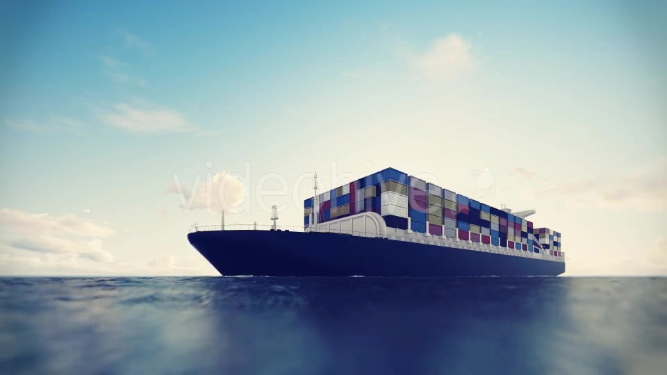 Cargo Container Ship Videohive 17600709 Motion Graphics Image 5