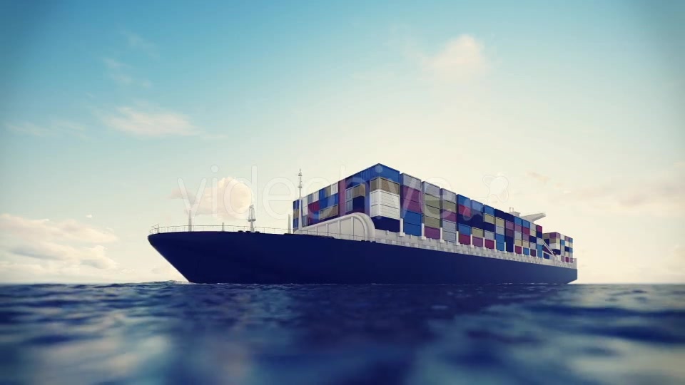 Cargo Container Ship Videohive 17600709 Motion Graphics Image 7