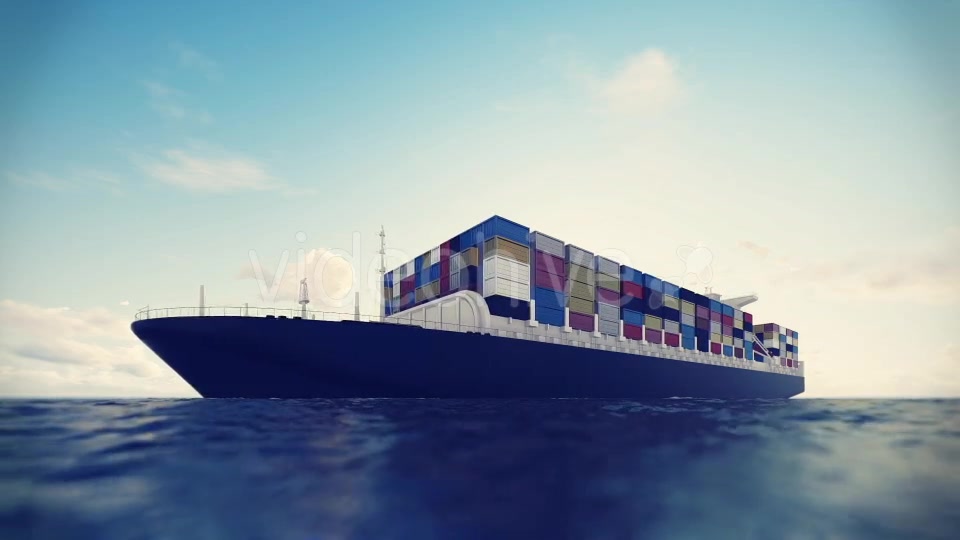 Cargo Container Ship Videohive 17600709 Motion Graphics Image 9