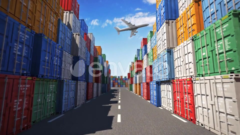 Cargo Containers Port Videohive 23706246 Motion Graphics Image 3
