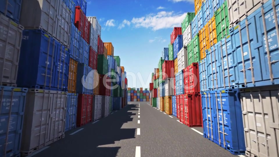 Cargo Containers Port Videohive 23706246 Motion Graphics Image 5