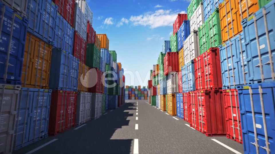 Cargo Containers Port Videohive 23706246 Motion Graphics Image 6