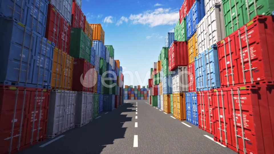 Cargo Containers Port Videohive 23706246 Motion Graphics Image 7