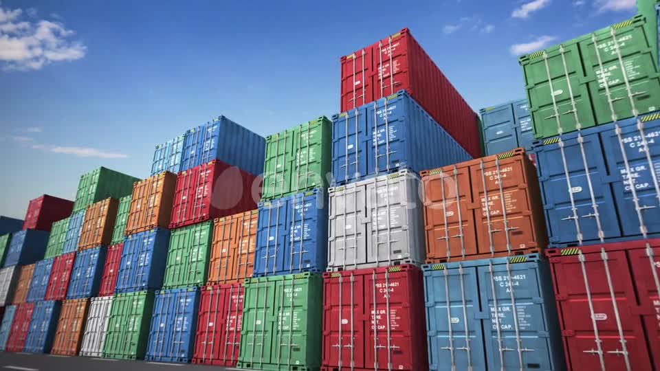 Cargo Containers Port Videohive 23796478 Motion Graphics Image 1