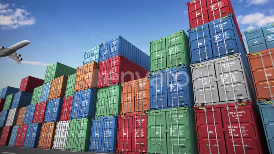 Cargo Containers Port Videohive 23796478 Motion Graphics Image 2