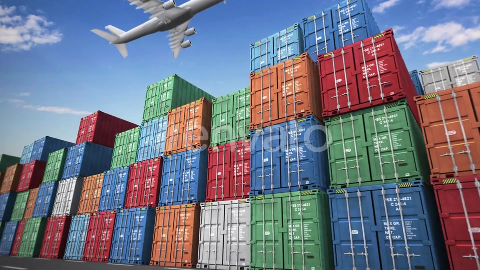 Cargo Containers Port Videohive 23796478 Motion Graphics Image 4