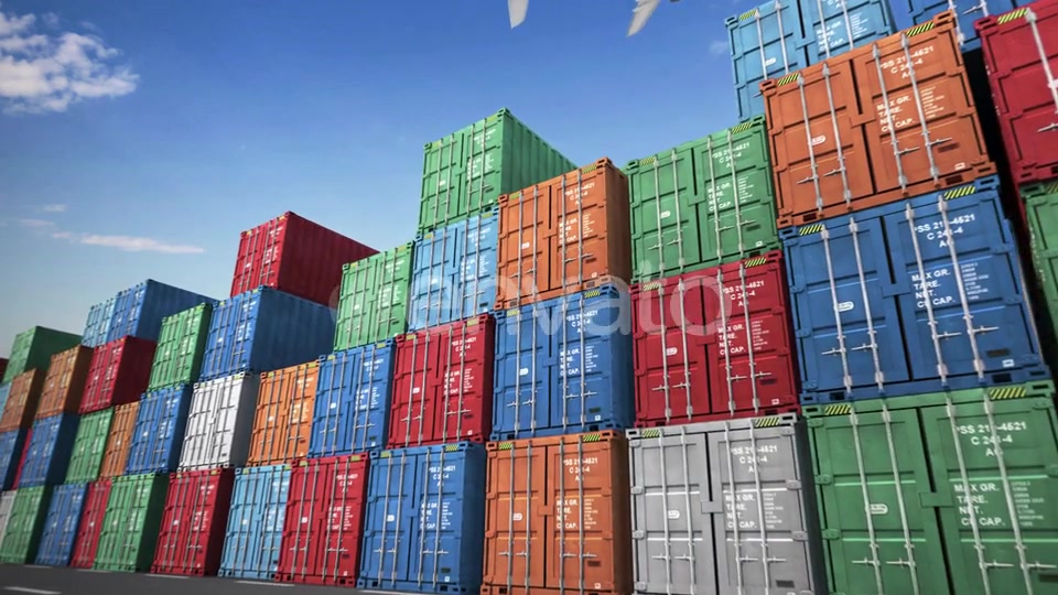 Cargo Containers Port Videohive 23796478 Motion Graphics Image 5