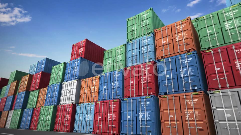 Cargo Containers Port Videohive 23796478 Motion Graphics Image 6