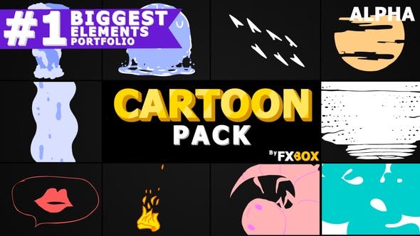 Cartoon Animated Elements | Motion Graphics Pack - Download 23890147 Videohive