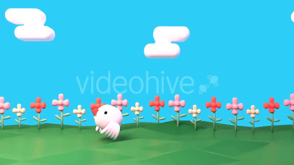Cartoon Bird And Flower Garden Videohive 15438336 Motion Graphics Image 8
