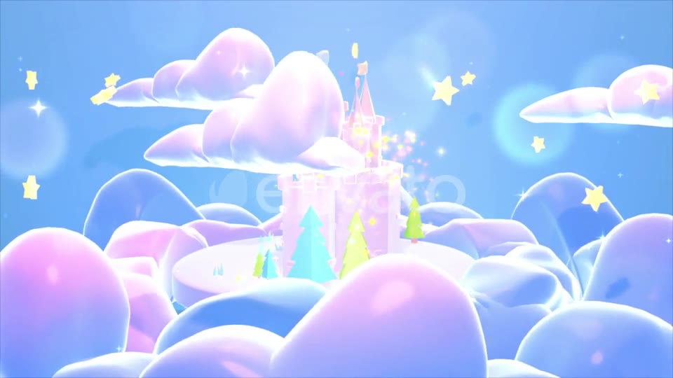 Cartoon Castle With Magic Sparkles Videohive 24743534 Motion Graphics Image 2