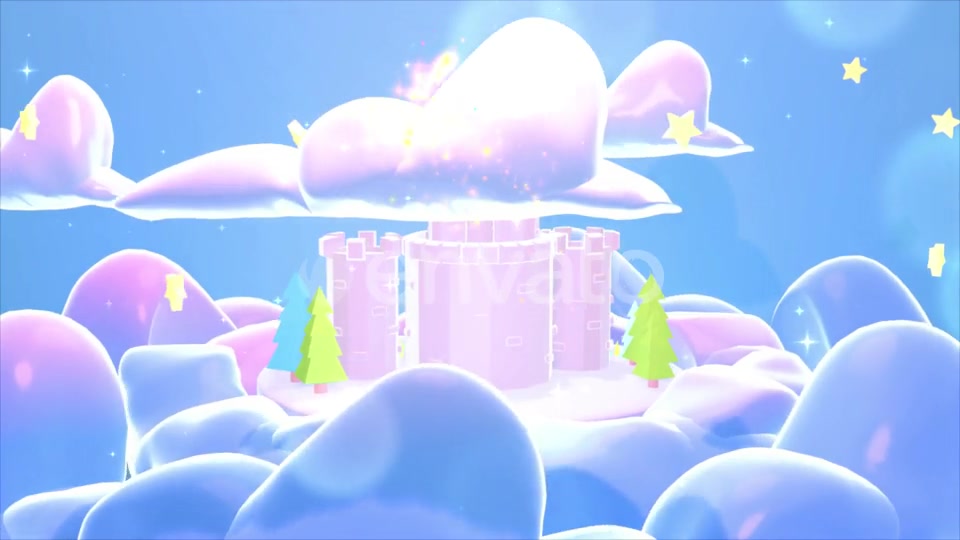 Cartoon Castle With Magic Sparkles Videohive 24743534 Motion Graphics Image 3