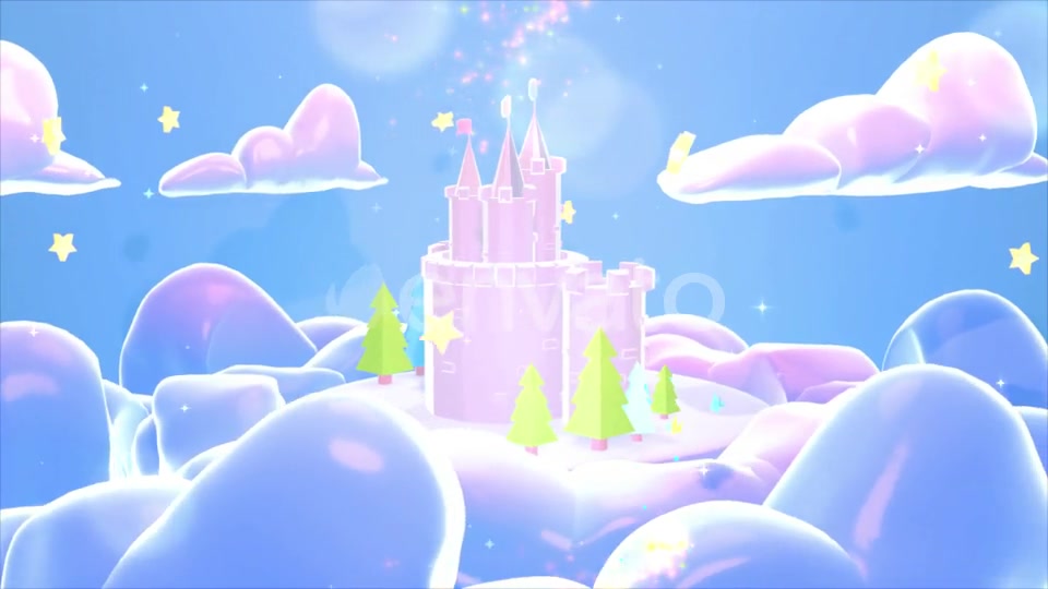 Cartoon Castle With Magic Sparkles Videohive 24743534 Motion Graphics Image 4