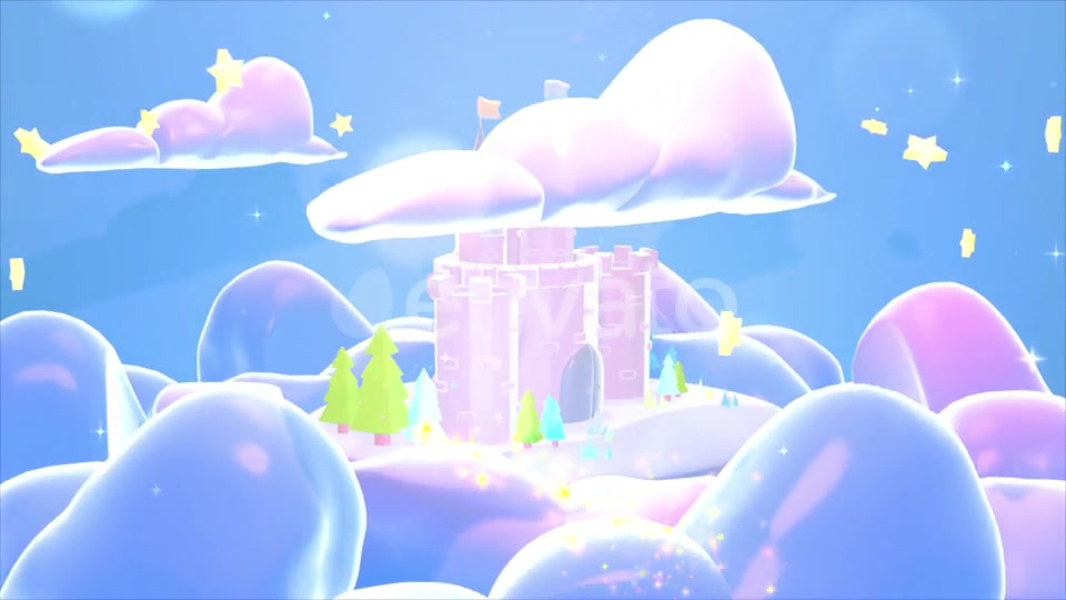 Cartoon Castle With Magic Sparkles Videohive 24743534 Motion Graphics Image 5