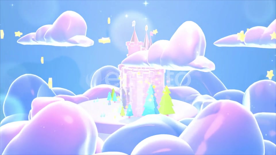 Cartoon Castle With Magic Sparkles Videohive 24743534 Motion Graphics Image 7