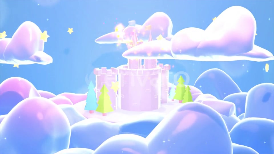 Cartoon Castle With Magic Sparkles Videohive 24743534 Motion Graphics Image 8