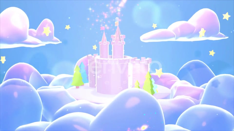 Cartoon Castle With Magic Sparkles Videohive 24743534 Motion Graphics Image 9