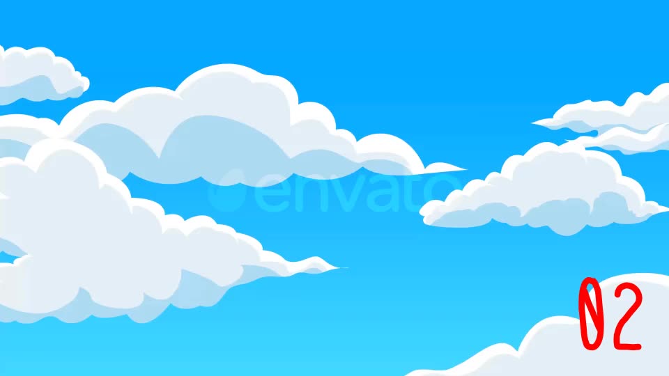 Cartoon Clouds Videohive 21724654 Motion Graphics Image 3