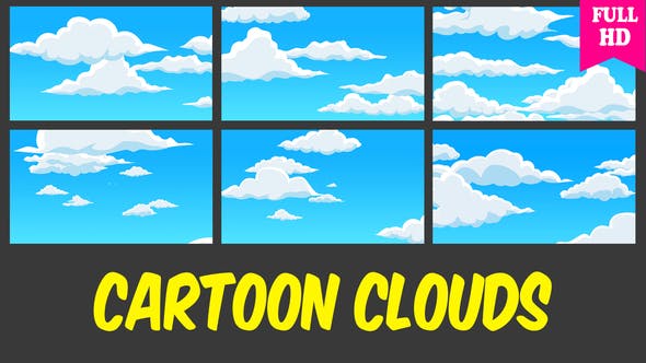 Cartoon Clouds - Videohive Download 21724732