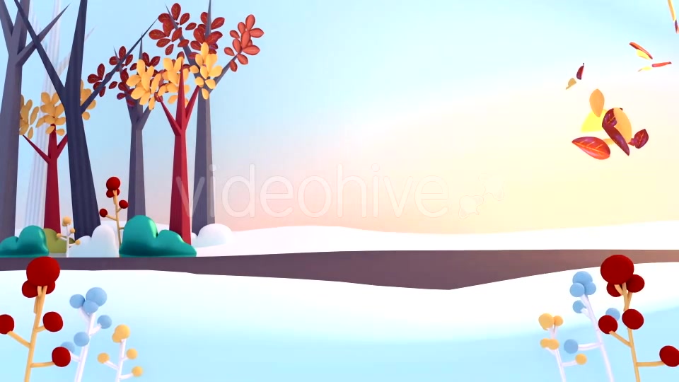 Cartoon Falling Autumn Leaves Videohive 16138435 Motion Graphics Image 10