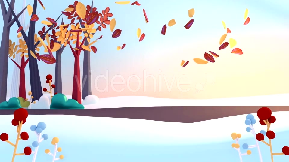 Cartoon Falling Autumn Leaves Videohive 16138435 Motion Graphics Image 5