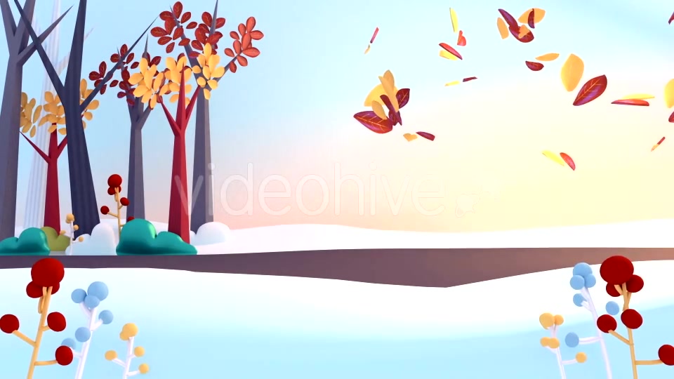 Cartoon Falling Autumn Leaves Videohive 16138435 Motion Graphics Image 6